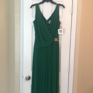 Anne Klein pantsuit, jumpsuit, green, sz 8 NWT